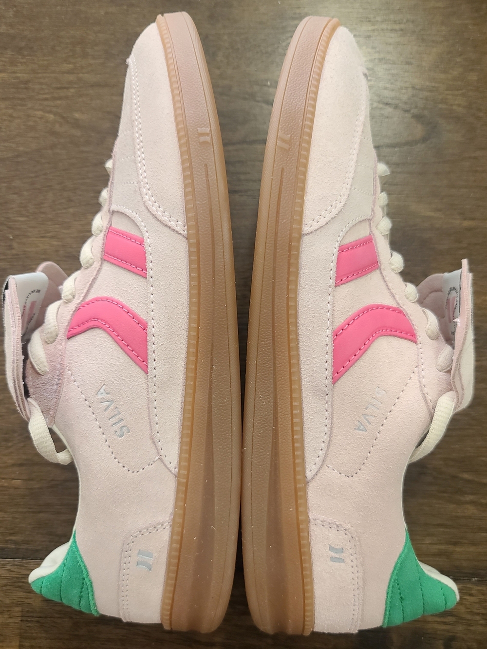 Coolway Silva X Sneakers Nude Pink/Green/Gum Suede Women's